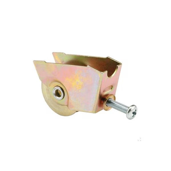 Single 1-1/4 in. Steel Ball Bearing Roller, Stamped Steel Rolleze Glass (Single Pack)